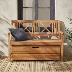 Banc En Bois 3 Places -Sweeek ACBENCHNAT 06