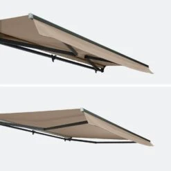 Store Banne Manuel 4x3m Couleur : Taupe -Sweeek AWM4X3SCBN 03