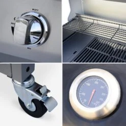 Barbecue Gaz 4 Brûleurs Dont 1 Feu Latéral Avec Housse Couleur : Noir -Sweeek BBQ3593BKCOV 04