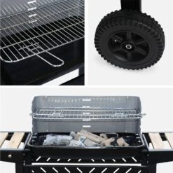 Barbecue Charbon -Sweeek BBQ808WD 04