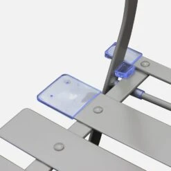 Table De Jardin Bistrot Pliable Métal, 2 Chaises Couleur : Gris Taupe -Sweeek BS60C2BN 04