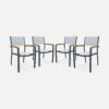 Chaise De Jardin Empilable Aluminium (lot De 4) -Sweeek ECXTSARMX4AT 01