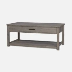 Table Basse Effet Bois, 1 Tiroir -Sweeek ICTBL110GY 01