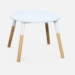 Table Ronde Enfant Et 2 Tabourets -Sweeek IKSCANDISET 02