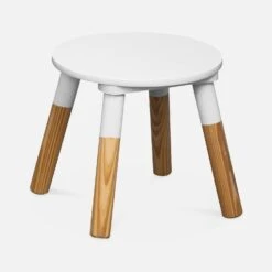 Table Ronde Enfant Et 2 Tabourets -Sweeek IKSCANDISET 03