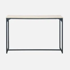 Console Métal Et Effet Bois Couleur : Noir -Sweeek ILFCT120BN 02