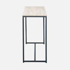Console Métal Et Effet Bois Couleur : Noir -Sweeek ILFCT120BN 03