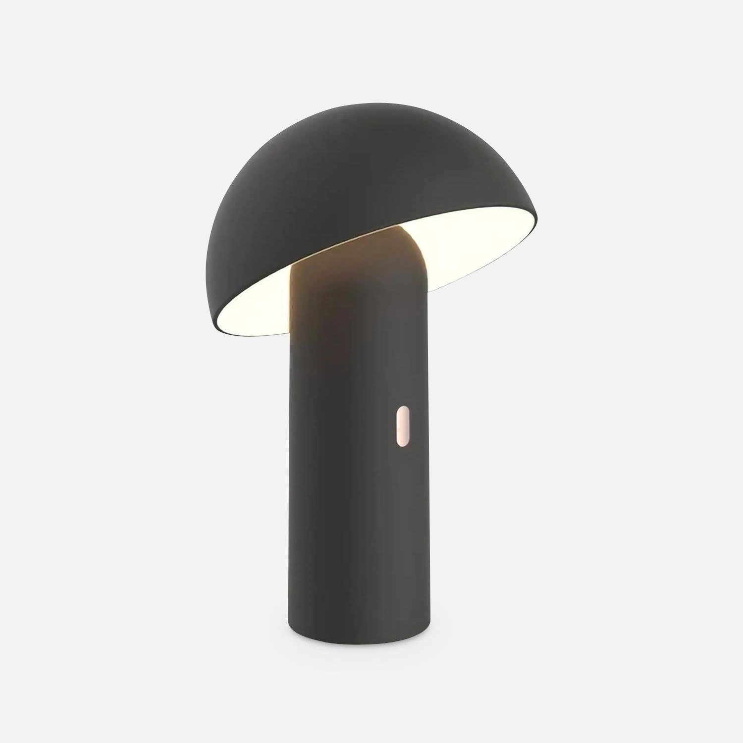 Lampe De Table Sans Fil Nomade à Tête Orientable Intérieur / Extérieur H 28cm Couleur : Noir 8 Lampe De Table Sans Fil Nomade à Tête Orientable Intérieur / Extérieur H 28cm Couleur : Noir – Image 6