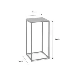 Table D'appoint Gigogne/ Bout De Canapé (lot De 2) -Sweeek INDUSTX2BK MENS 01