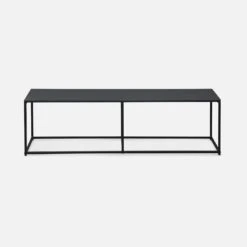 Meuble TV Industriel Métal Avec Barre De Renfort 140 Cm -Sweeek INDUTV140BK 02