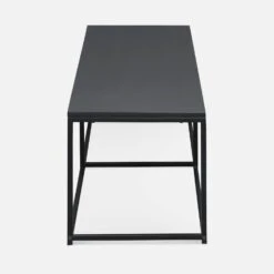 Meuble TV Industriel Métal Avec Barre De Renfort 140 Cm -Sweeek INDUTV140BK 03