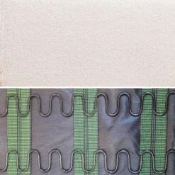 Canapé Banquette 2 Places Tissu Bouclette, Pieds Bois -Sweeek ISKACLS2BOUCL 04