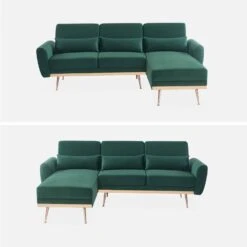 Canapé D'angle Convertible Réversible 3 Places -Sweeek ISOFABEDCVVDG 02