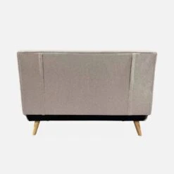 Canapé Convertible 2 Places Tissu, Pieds Bois Couleur : Beige -Sweeek ISOFGBG 06