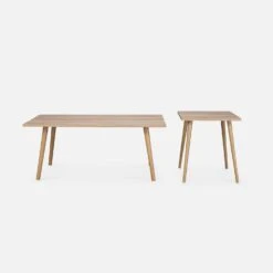 Table Basse Effet Bois (lot De 2) -Sweeek ISTABLX2NAT 02