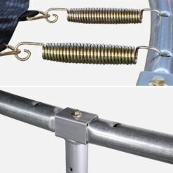 Trampoline 400cm Avec Pack D'accessoires Couleur : Gris -Sweeek KIT400GREY 05