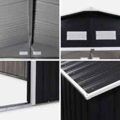 Abri De Jardin Métal 10,85m² -Sweeek MS1085GY 04