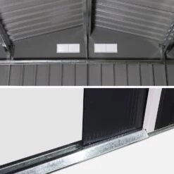 Abri De Jardin Métal 8,95m² -Sweeek MS884GY 04