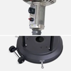 Parasol Chauffant Gaz 13kW Avec Housse De Protection -Sweeek PCKD7002CGYHC 03