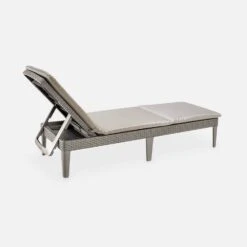 Bain De Soleil Imitation Rotin Multi Positions (lot De 2) Couleur : Cappuccino -Sweeek PLKLOUNGECPSDX2 03