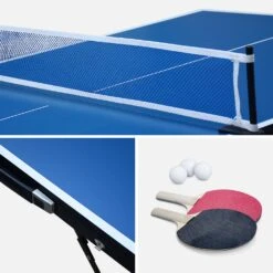 Mini Table Ping Pong Pliante Avec Accessoires -Sweeek PPT911BMINI 04