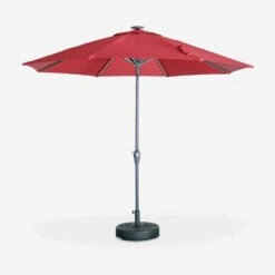 Parasol LED Rond 2.7m Couleur : Rouge