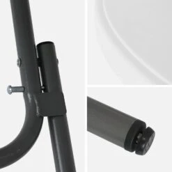 Table Mange Debout Pliable Avec Housse De Protection (lot De 2) Couleur : Noir -Sweeek RECPL80X2BKCOV 03