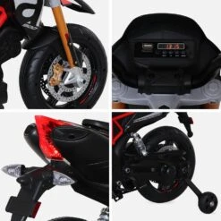 Moto électrique Enfant Aprilia Dorsoduro 12V, 1 Place 7 Moto électrique Enfant Aprilia Dorsoduro 12V, 1 Place -Sweeek ROCAPRILIABK 03