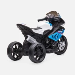Moto électrique Enfant BMW HP4 6V, 1 Place Couleur : Bleu -Sweeek ROCMOTOBMW6BLU 03