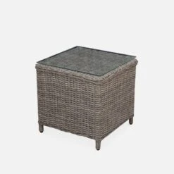 Fauteuil De Jardin Avec Repose Pieds Résine Tressée Ronde (lot De 2) -Sweeek RWH2KINGGY 04