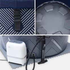 Spa Gonflable 6 Places Rond Massage Air-jets Wifi Ozonateur UVC Couvercle Tapis 18 Spa Gonflable 6 Places Rond Massage Air-jets Wifi Ozonateur UVC Couvercle Tapis -Sweeek SPANAVAL6 06