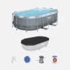 Piscine Hors Sol Tubulaire Géante Avec Accessoires -Sweeek SPBW4X2OVGYCV 01