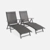 Lot De 2 Bains De Soleil Pliants 2 Lot De 2 Bains De Soleil Pliants -Sweeek TXFOLDSUNX2AT 01