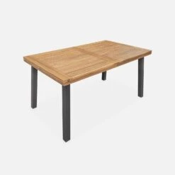 Table Intérieur / Extérieur Bois Et Métal + 4 Chaises En Corde Empilables Couleur : Beige -Sweeek ac150kd4rpbg 5ddb724c09d9550936c02e376b6e8a45