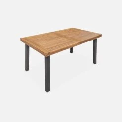Table Intérieur / Extérieur Bois Et Métal 6 Places -Sweeek ac150kdattk 77667306980354fcee4d24fe89688088