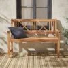 Banc En Bois 3 Places -Sweeek acbenchnat 12737e63acf227d6e7bfeb6dc81bfabb