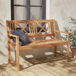 Banc En Bois 3 Places -Sweeek acbenchnat d8a0c76efa1ab3c92c003ac2948a4a3a