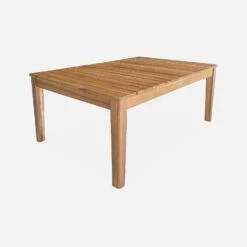 Salon De Jardin Cannage Et Bois 4 Places, Beige Couleur : Teck -Sweeek accan3101bg 8ff30cbffa5ae4d03be8d2089c6a2dbe