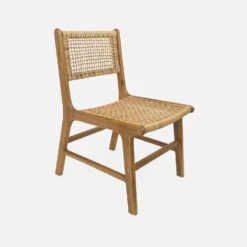 Chaise De Jardin En Cannage Et Bois (lot De 2) -Sweeek accanchrx2 3f038408e97f0c5a958b58f27db87f06