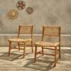 Chaise De Jardin En Cannage Et Bois (lot De 2) 2 Chaise De Jardin En Cannage Et Bois (lot De 2) -Sweeek accanchrx2 e02250a0f9a2d302887b432397482457