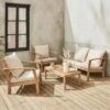 Salon De Jardin Bois Blanchi 4 Places -Sweeek ach3101se e69f3565c00520d30dd4f505bce4b4ba