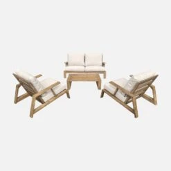 Salon De Jardin Bois 4 Places -Sweeek ach3109bg 2e48024cd6701cff59115066a417adbf