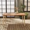 Table De Jardin Bois Et Métal 6 Places Couleur : Ivoire -Sweeek ackd150rivo 9b2daacf81c88a0b72f5ddfec309cb45