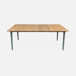 Table De Jardin Bois Et Métal 8 Places Couleur : Savane -Sweeek ackd200rsav 0503e8201ac2f3dac88db8aea71c8351