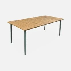 Table De Jardin Bois Et Métal 8 Places Couleur : Savane -Sweeek ackd200rsav 8c64c20061ed9d959ce2ee53953834b7