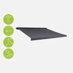 Store Banne électrique 3x2,5m Couleur : Gris