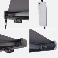 Store Banne électrique 3x2,5m Couleur : Gris -Sweeek awa3x25fcgy 46440df2f6be3d97b5e26e9dcdafd9f8