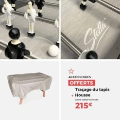 Authentique Baby-foot D'extérieur, Fabriqué En France Couleur : Anthracite -Sweeek babyfsoutgy b170bafa5d328fc4b7c19ece2461a0d3