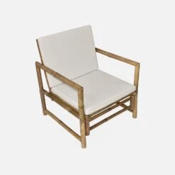 Salon De Jardin Bambou 4 Places -Sweeek bamb3101nat 2da45e1a66f90d5ee752dfa99a0a9b37