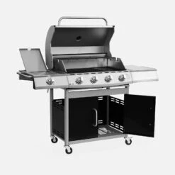 Barbecue Gaz 5 Brûleurs Dont 1 Feu Latéral Couleur : Noir -Sweeek bbq3594bk 2621c4a0cfa5f5d6e3caf641c2e85c42